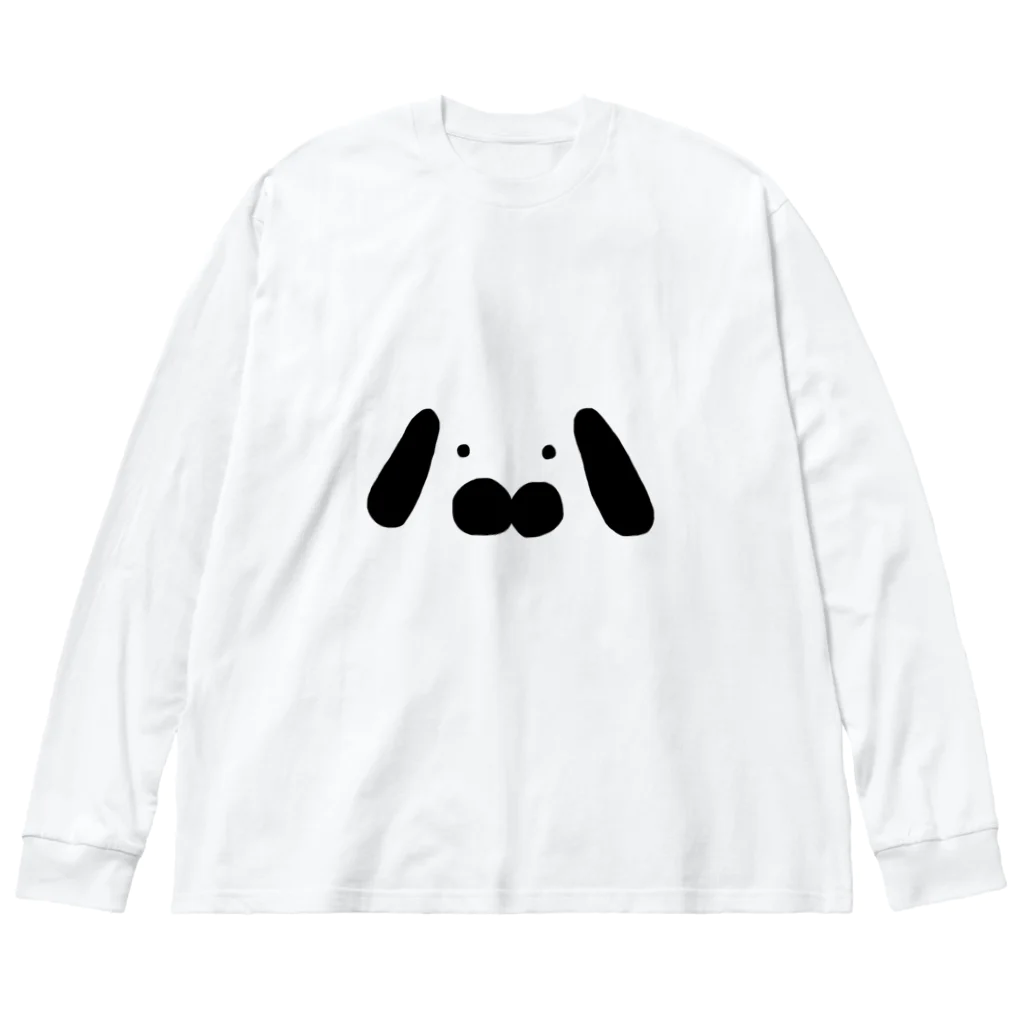 うさぎのUSA（うーさ）🐰のダイレクトうさぎTシャツ Big Long Sleeve T-Shirt