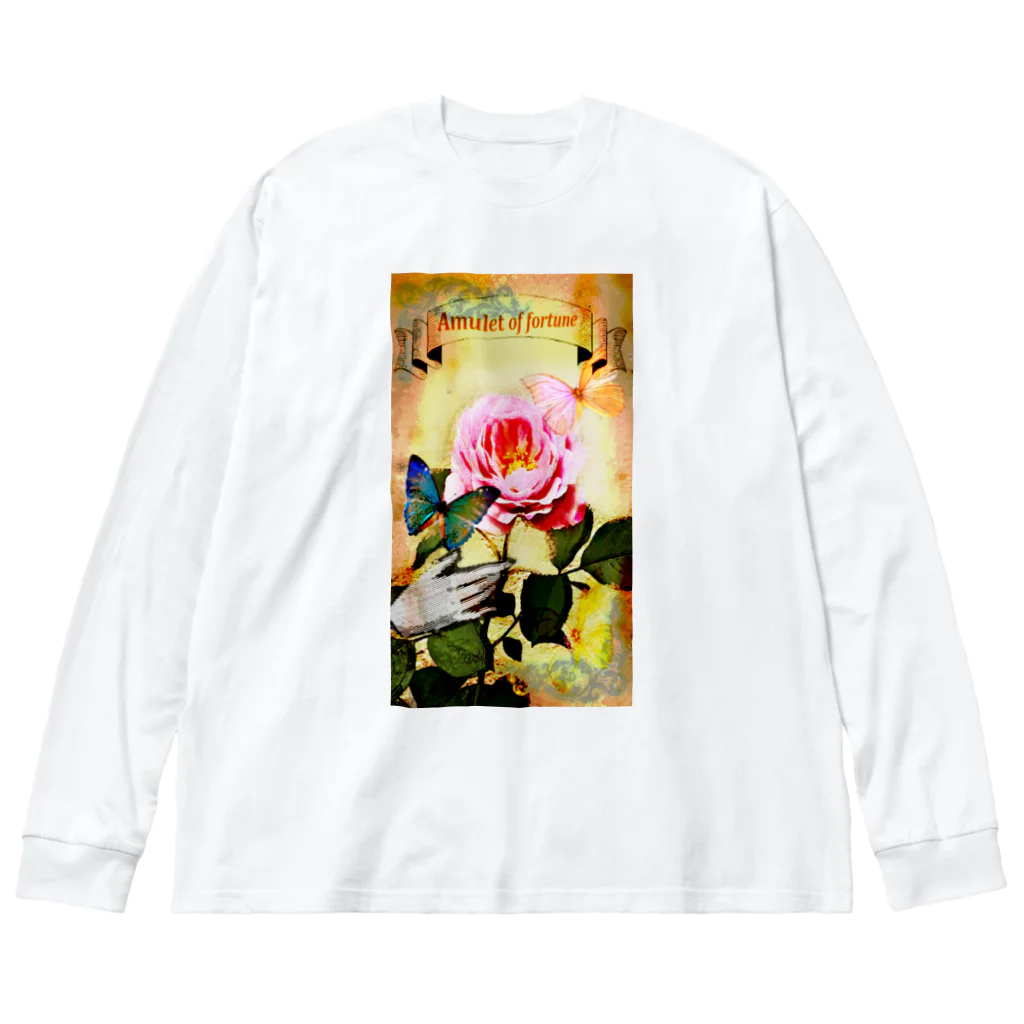 タナツキ商会の運命のお守り/ヴィンテージローズ Big Long Sleeve T-Shirt