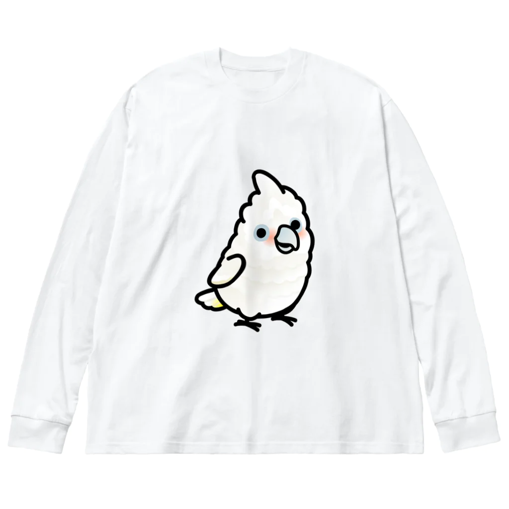 Cody the LovebirdのChubby Bird シロビタイムジオウム Big Long Sleeve T-Shirt