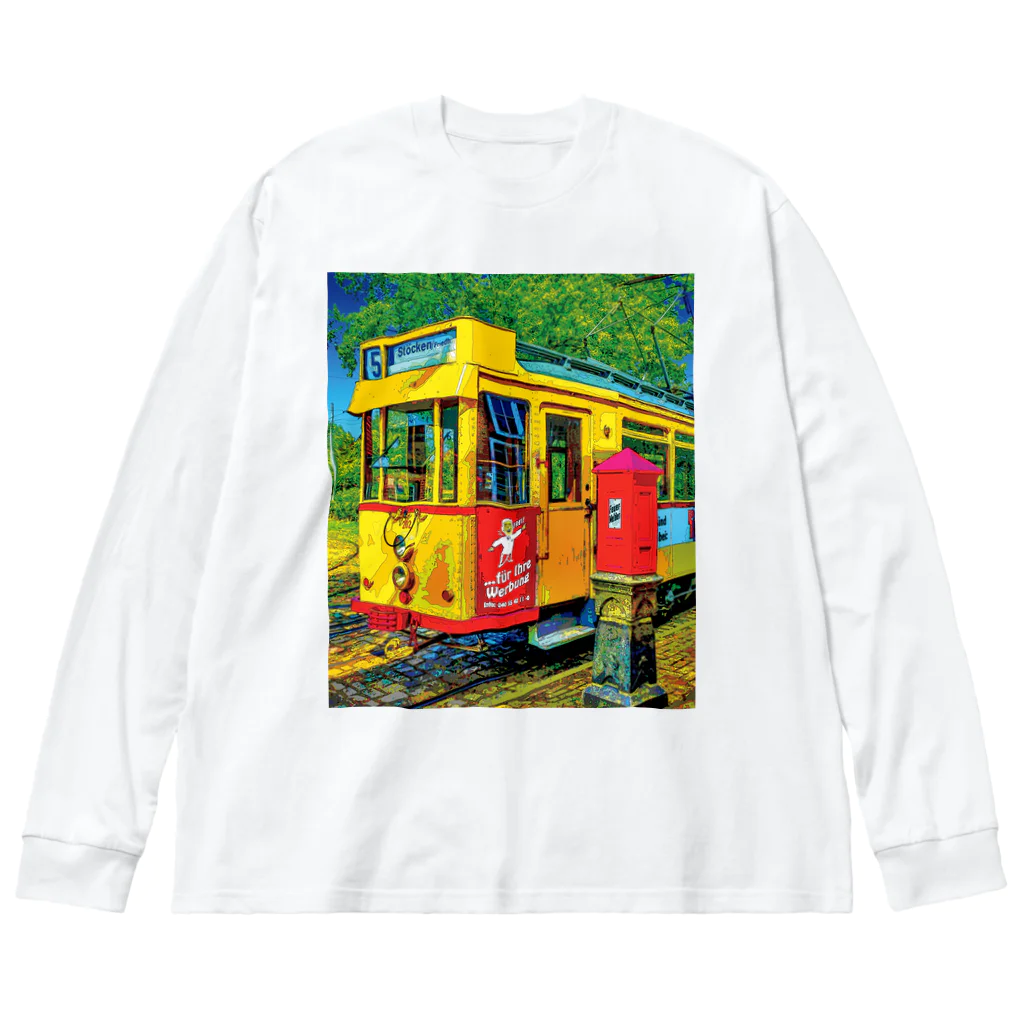 GALLERY misutawoのドイツ ハノーファーの路面電車 Big Long Sleeve T-Shirt