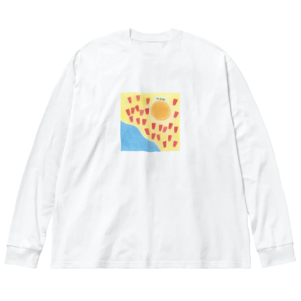 my pastel（いしはら　まさこ）の田舎の子供グッズ。 ビッグシルエットロングスリーブTシャツ