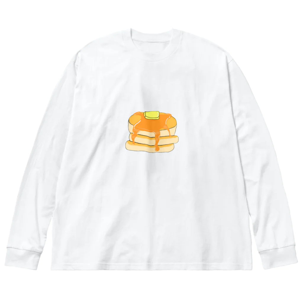 あすかふぇしょっぷのas-cafetime ホットケーキ ビッグシルエットロングスリーブTシャツ