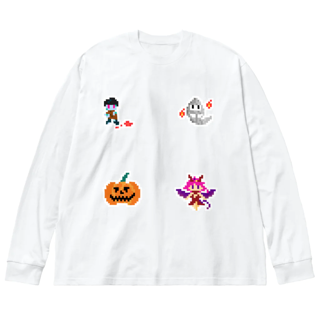 徒然ドッド.のハロウィンカルテット ビッグシルエットロングスリーブTシャツ