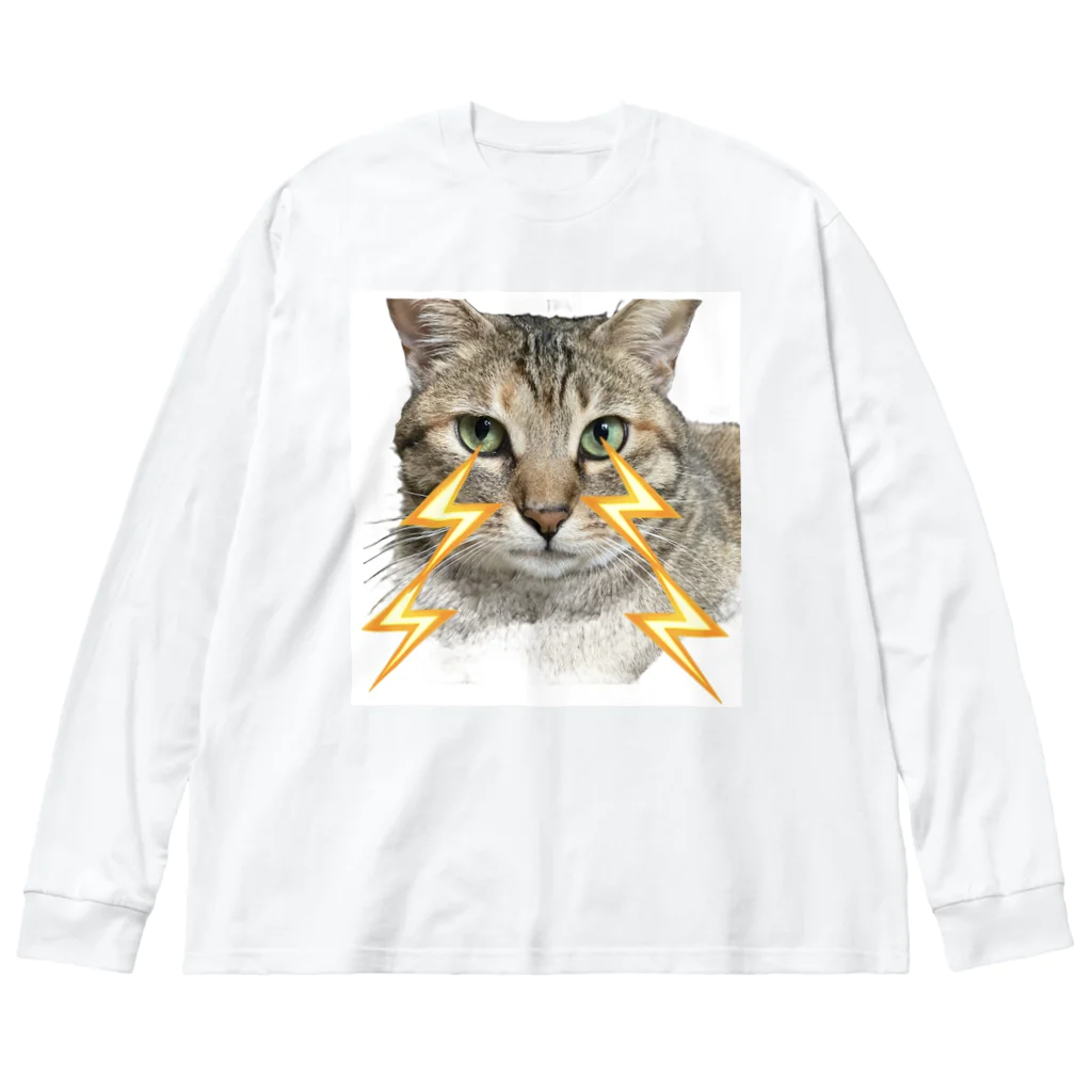 保護猫Dotcham City のThunder　Dotcham ビッグシルエットロングスリーブTシャツ