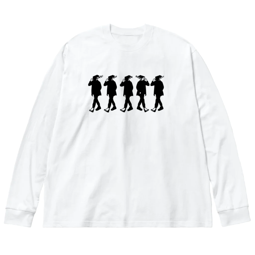 yajicongoodayのLots of Ring!Ring! Big Long Sleeve T-Shirt