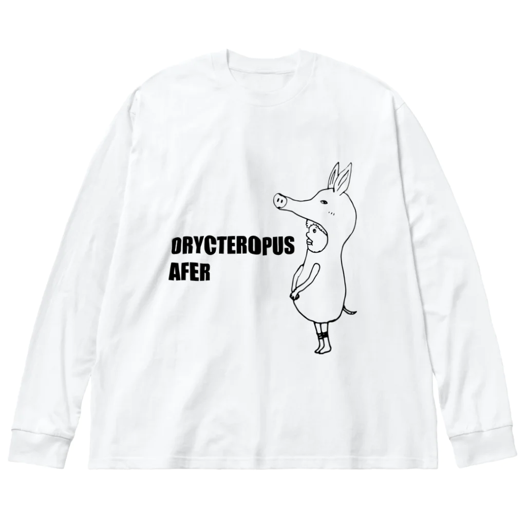 the ordinary stamp atelierのツチブタくん ビッグシルエットロングスリーブTシャツ