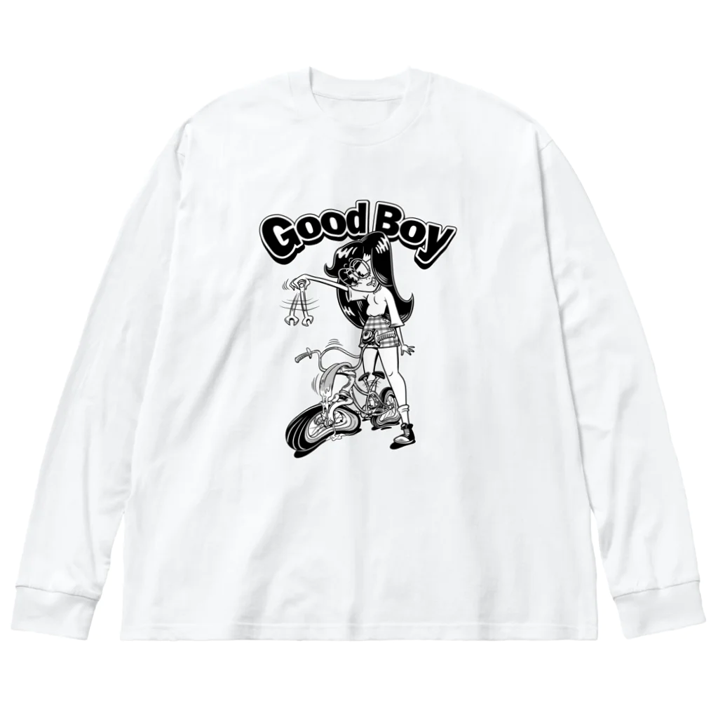 nidan-illustrationの"Good Boy" ビッグシルエットロングスリーブTシャツ