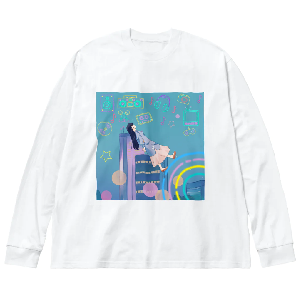 momo_emiのmomo_emi2021 秋 Big Long Sleeve T-Shirt