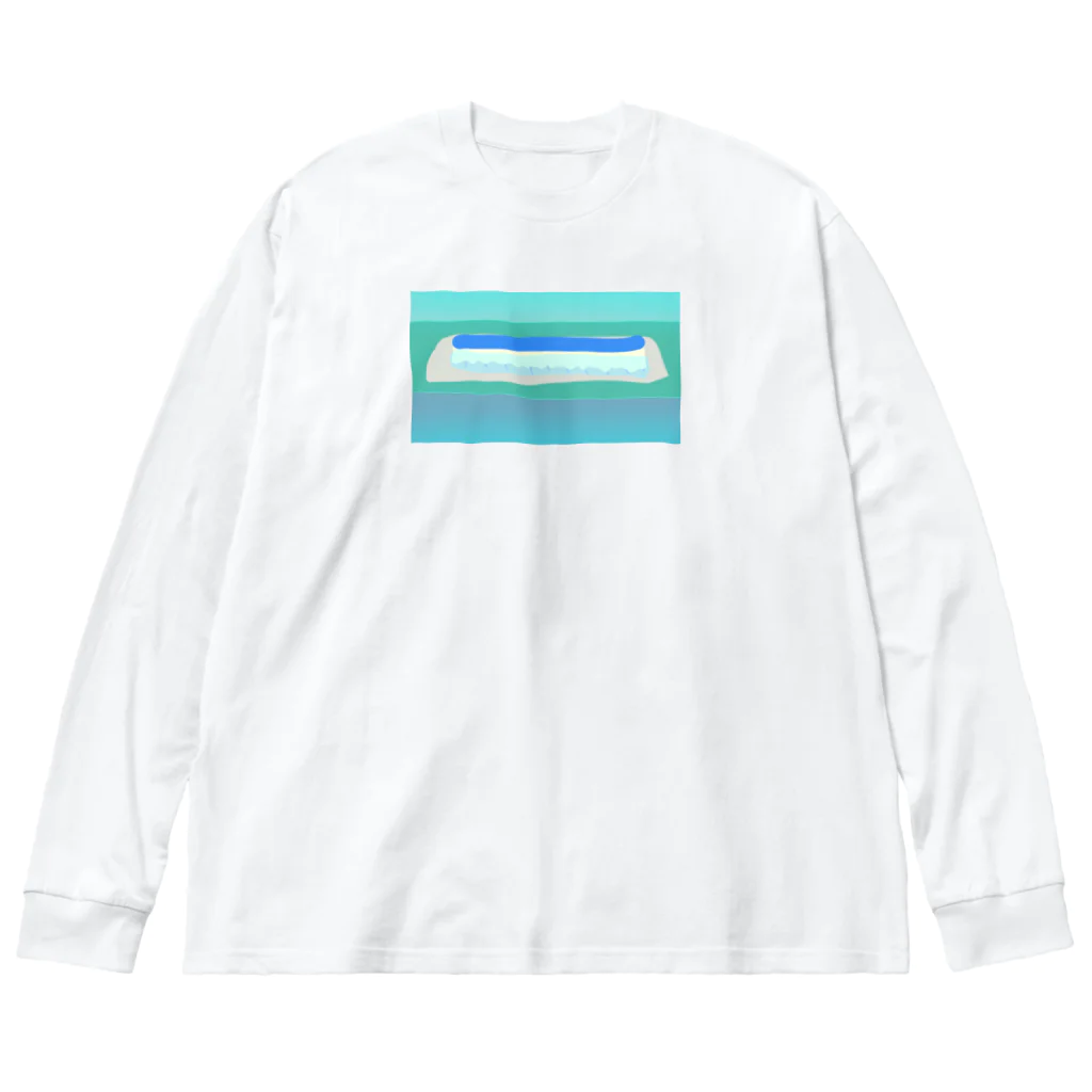 プーショップの田んぼのコンポジション〜稲刈りの季節2〜 Big Long Sleeve T-Shirt