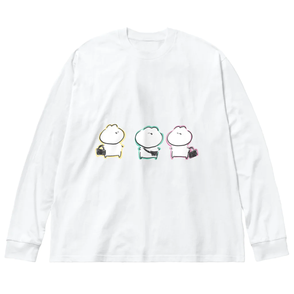 うさおにぎりやさんのうさお三姉妹 Big Long Sleeve T-Shirt