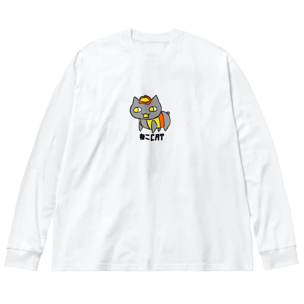 マミ猫商店のマミ猫CAT ビッグシルエットロングスリーブTシャツ