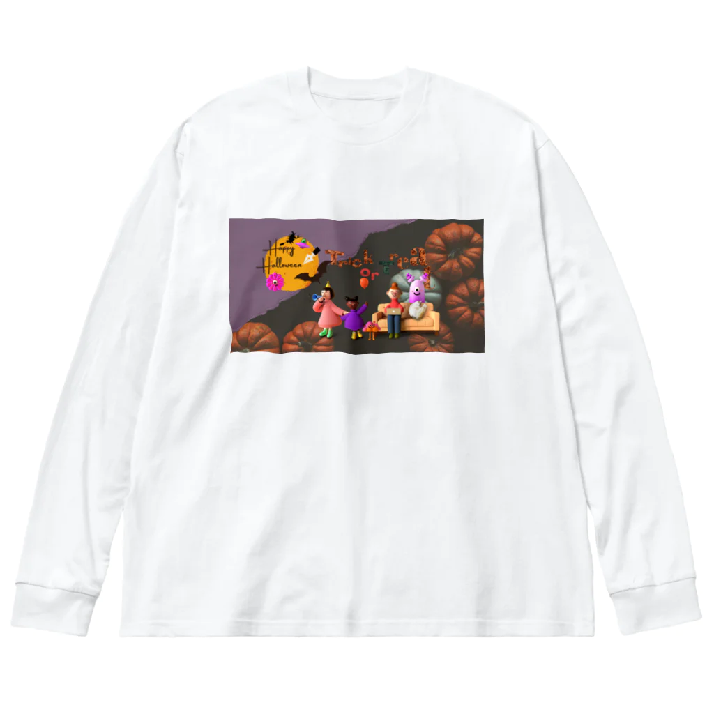 𝙈𝙊𝙈𝙊'𝙨 𝙎𝙝𝙤𝙥のHappy Halloween #05 Big Long Sleeve T-Shirt