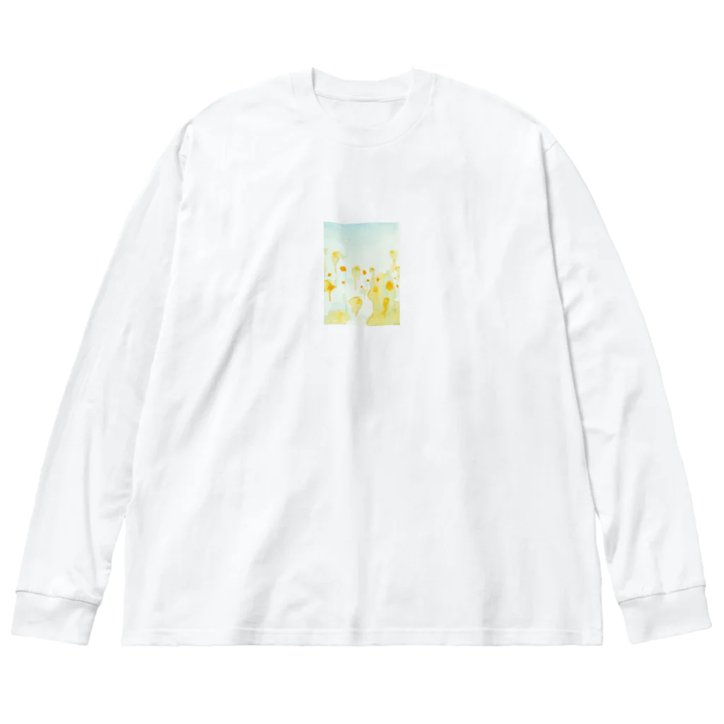 takahashiyuumiの抽象水彩　　　c ビッグシルエットロングスリーブTシャツ