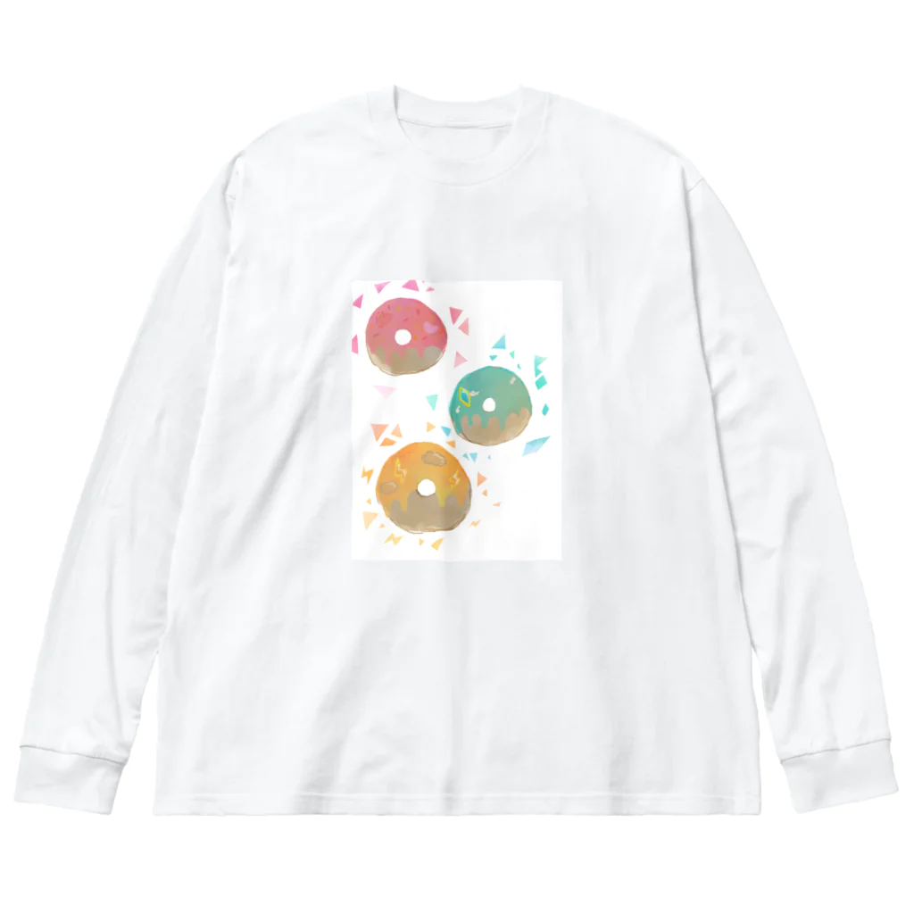 コニーズショップのドーナツTシャツ ビッグシルエットロングスリーブTシャツ