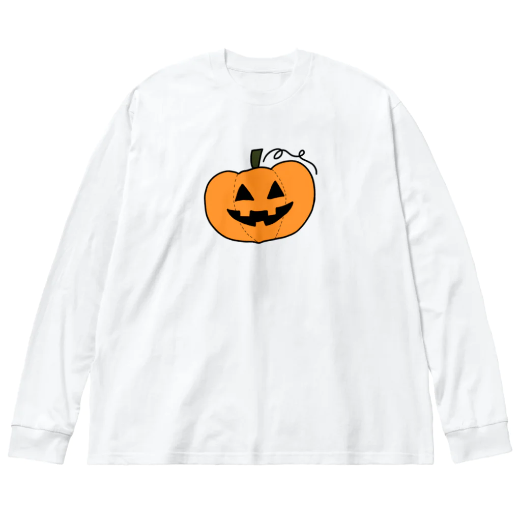 Chotsumaruのオレンジかぼちゃくん Big Long Sleeve T-Shirt