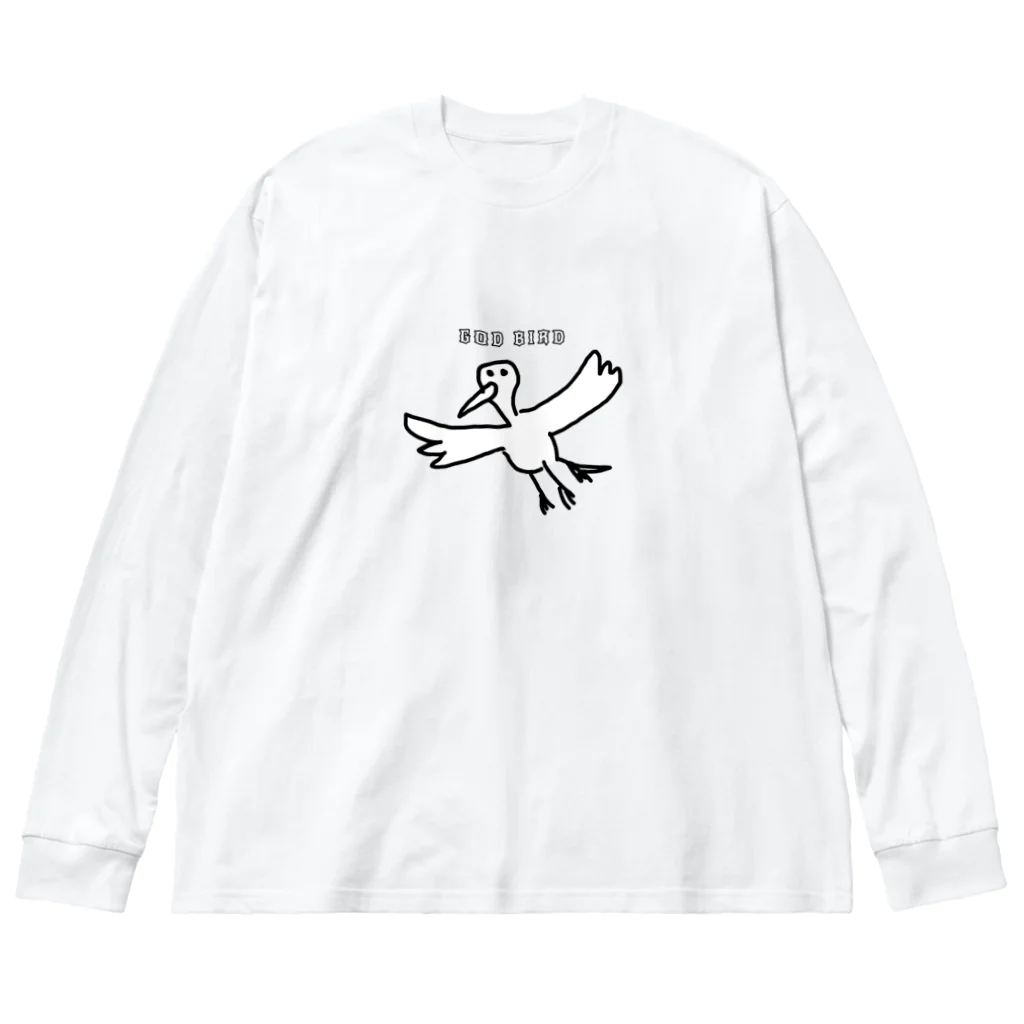 OpapanのGOD BIRD ビッグシルエットロングスリーブTシャツ