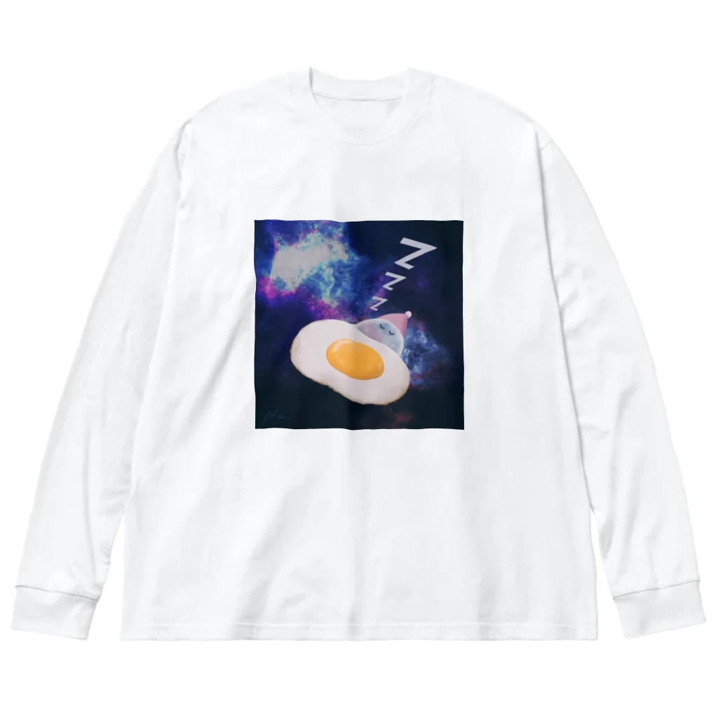 naoyuのスペースオバケ ビッグシルエットロングスリーブTシャツ