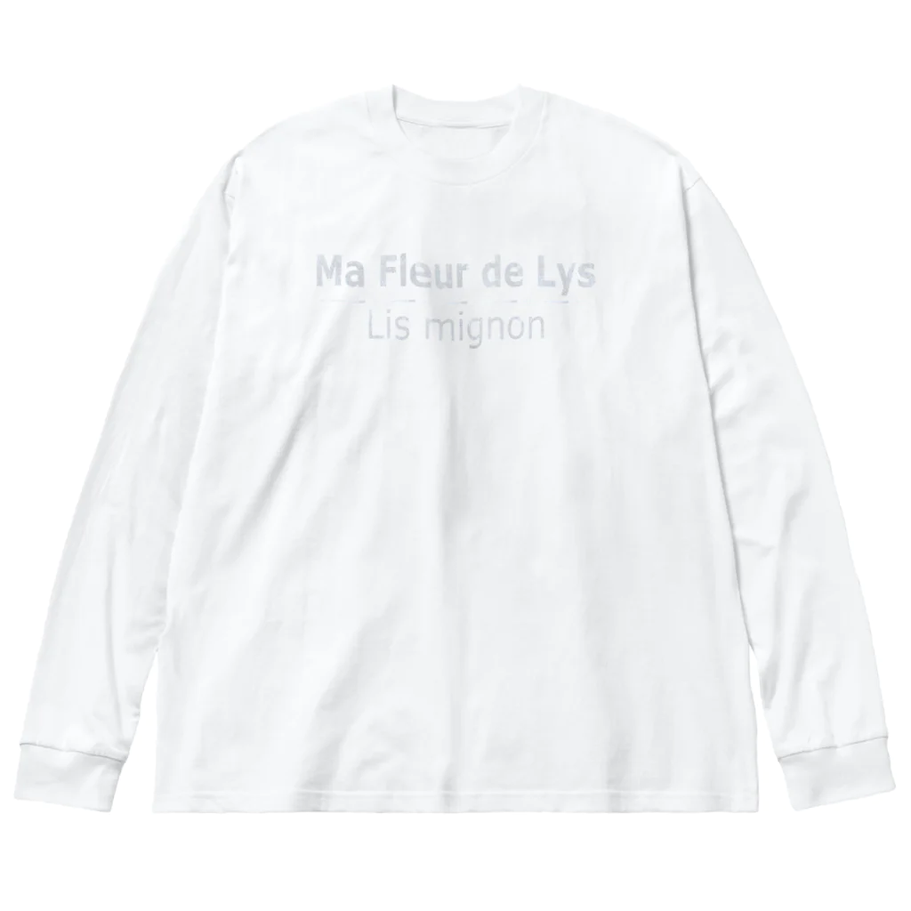 MIGNONのシルバーグリッター Big Long Sleeve T-Shirt