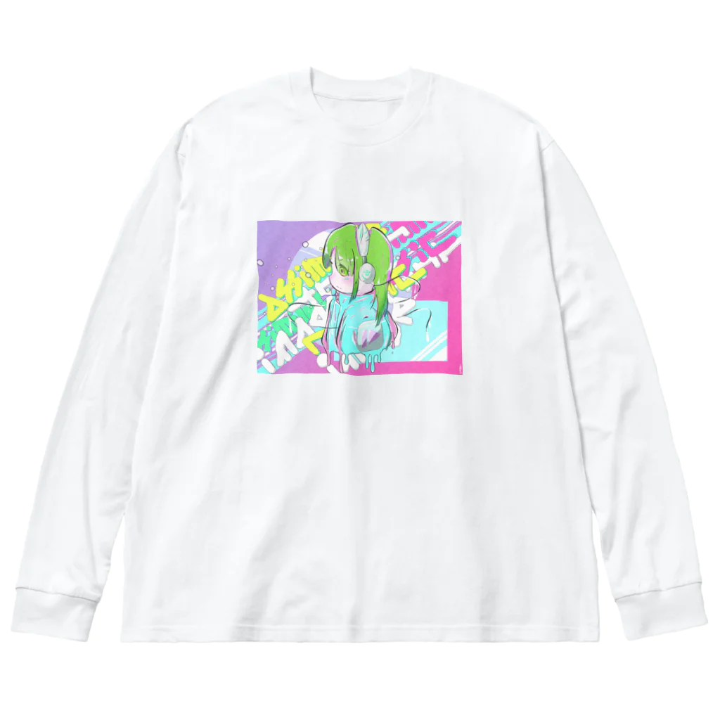 pooのかっこいいの Big Long Sleeve T-Shirt