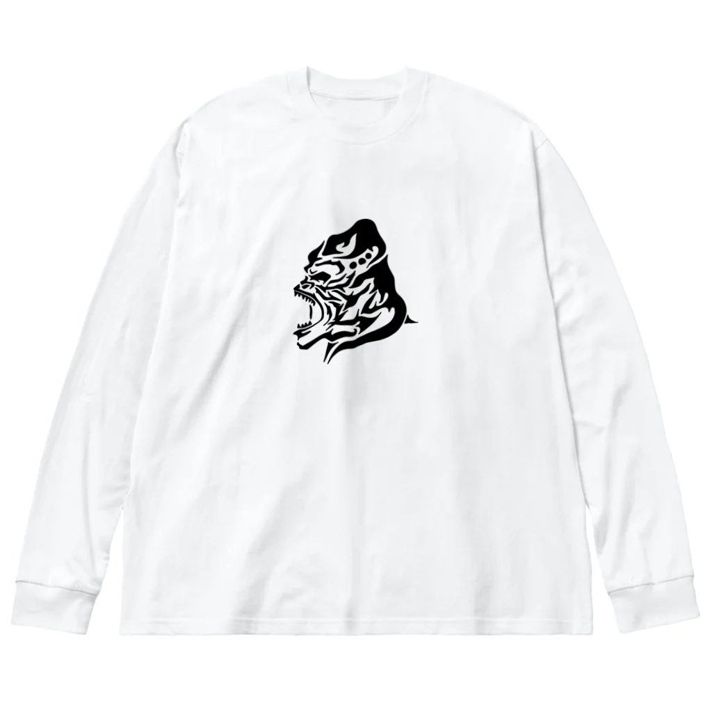 TRAVA design SHOPのゴリラトライバル ビッグシルエットロングスリーブTシャツ