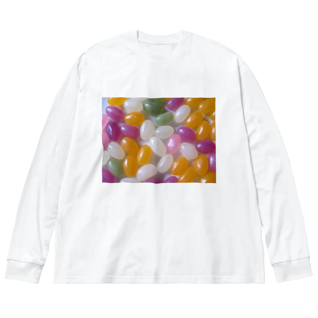 ミラくまのお菓子03 ビッグシルエットロングスリーブTシャツ