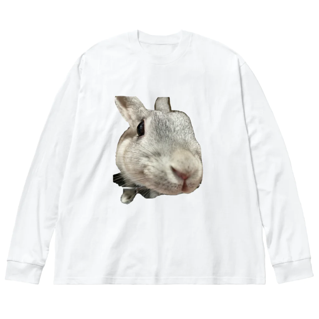 ふてくされうさぎ善のふてくされうさぎの善 ビッグシルエットロングスリーブTシャツ