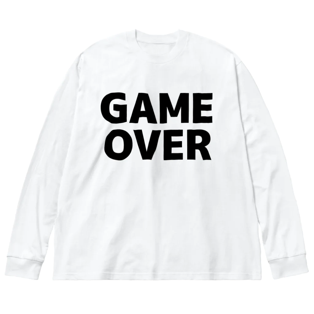 TOKYO LOGOSHOP 東京ロゴショップのGAMEOVER-ゲームオーバー- Big Long Sleeve T-Shirt