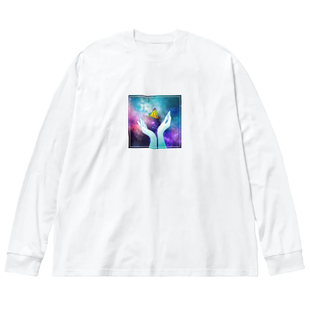 ガマクチのCAUTION IN OUTER SPACE Big Long Sleeve T-Shirt