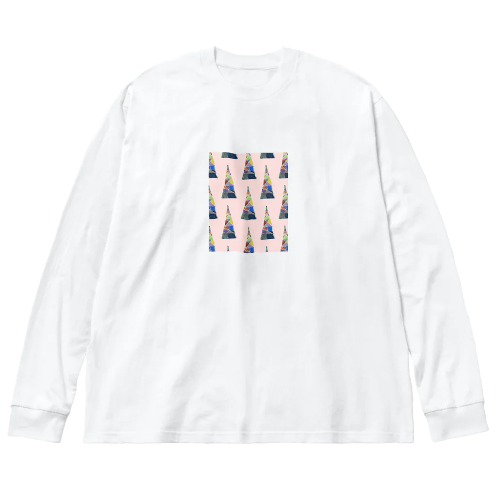 Hummingbirdのカラフルタワー Big Long Sleeve T-Shirt