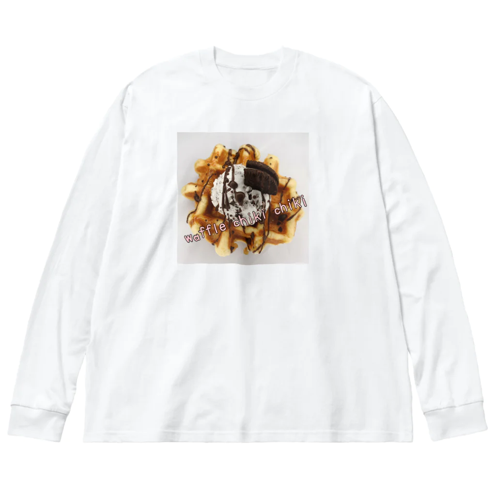 waffle_chiki_chikiのオレオくん　 ビッグシルエットロングスリーブTシャツ