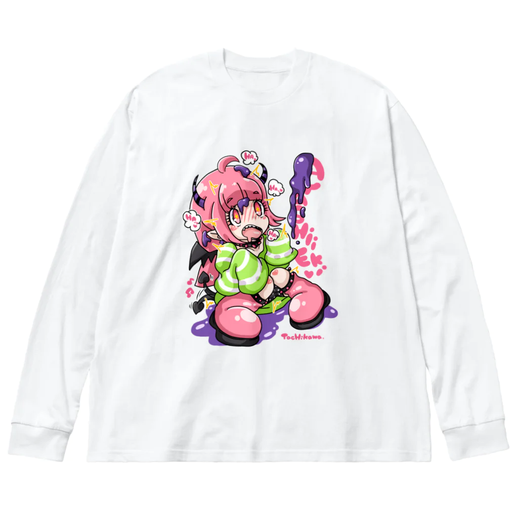 tachikawaのayashiieki ビッグシルエットロングスリーブTシャツ