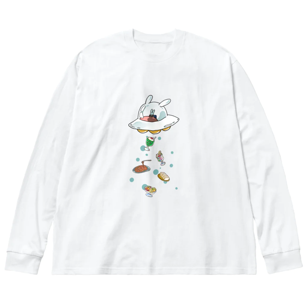 しんま みさんのキャトうさ×ブルラビ Big Long Sleeve T-Shirt