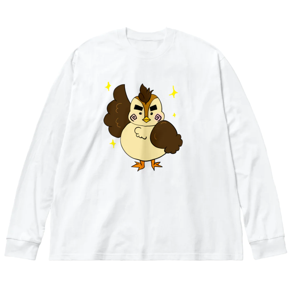 あやはべるのひばりくん ビッグシルエットロングスリーブTシャツ