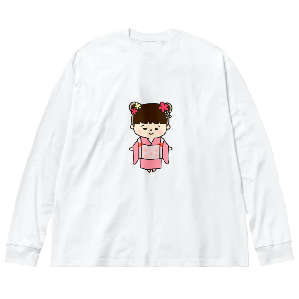 もちぱっちの七五三 Big Long Sleeve T-Shirt