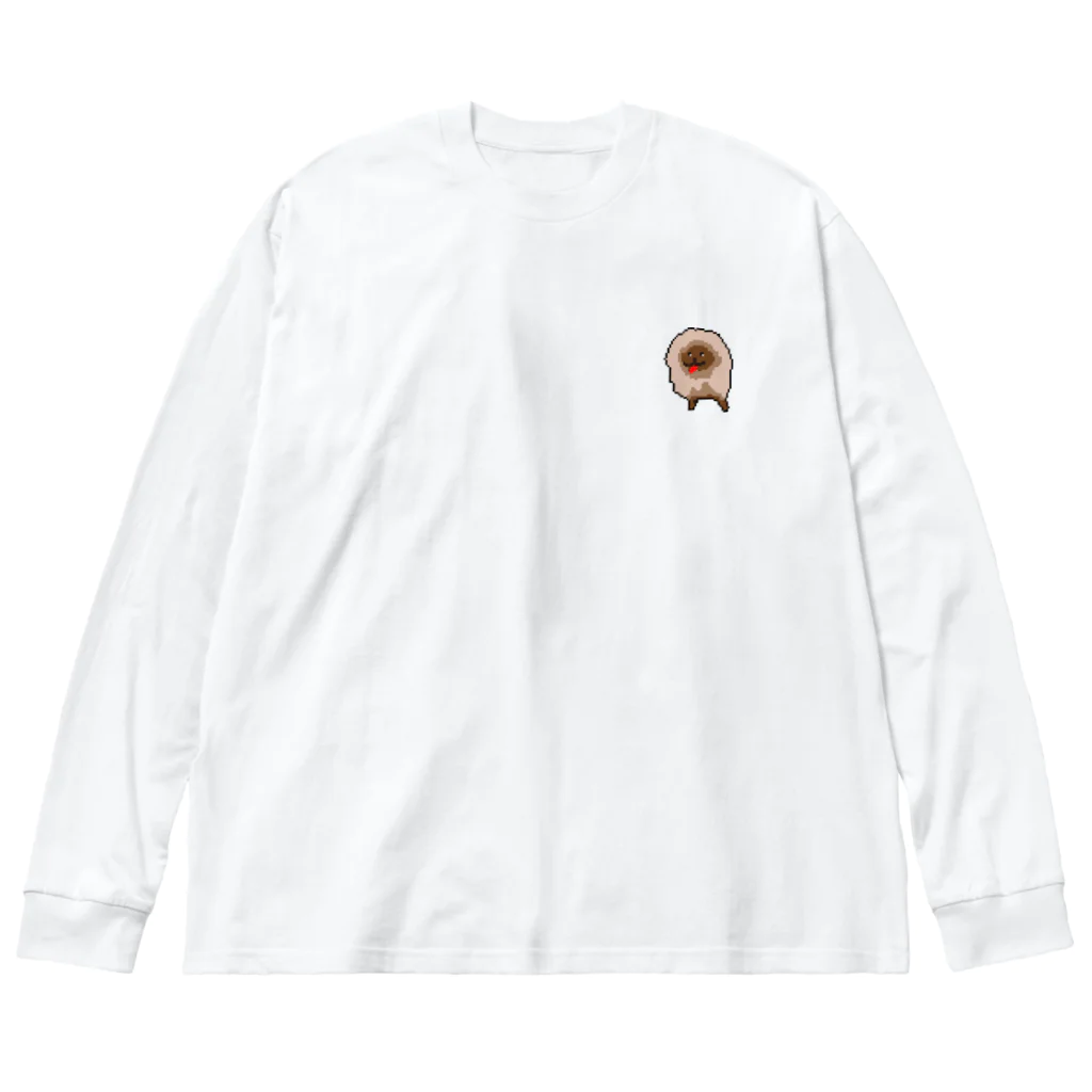 UtinoINUのポメラニアン君 Big Long Sleeve T-Shirt