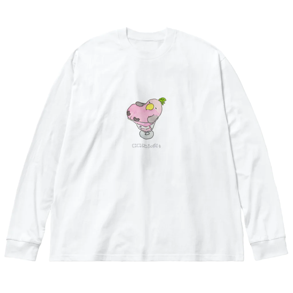 ちゃめのモモチャン ビッグシルエットロングスリーブTシャツ