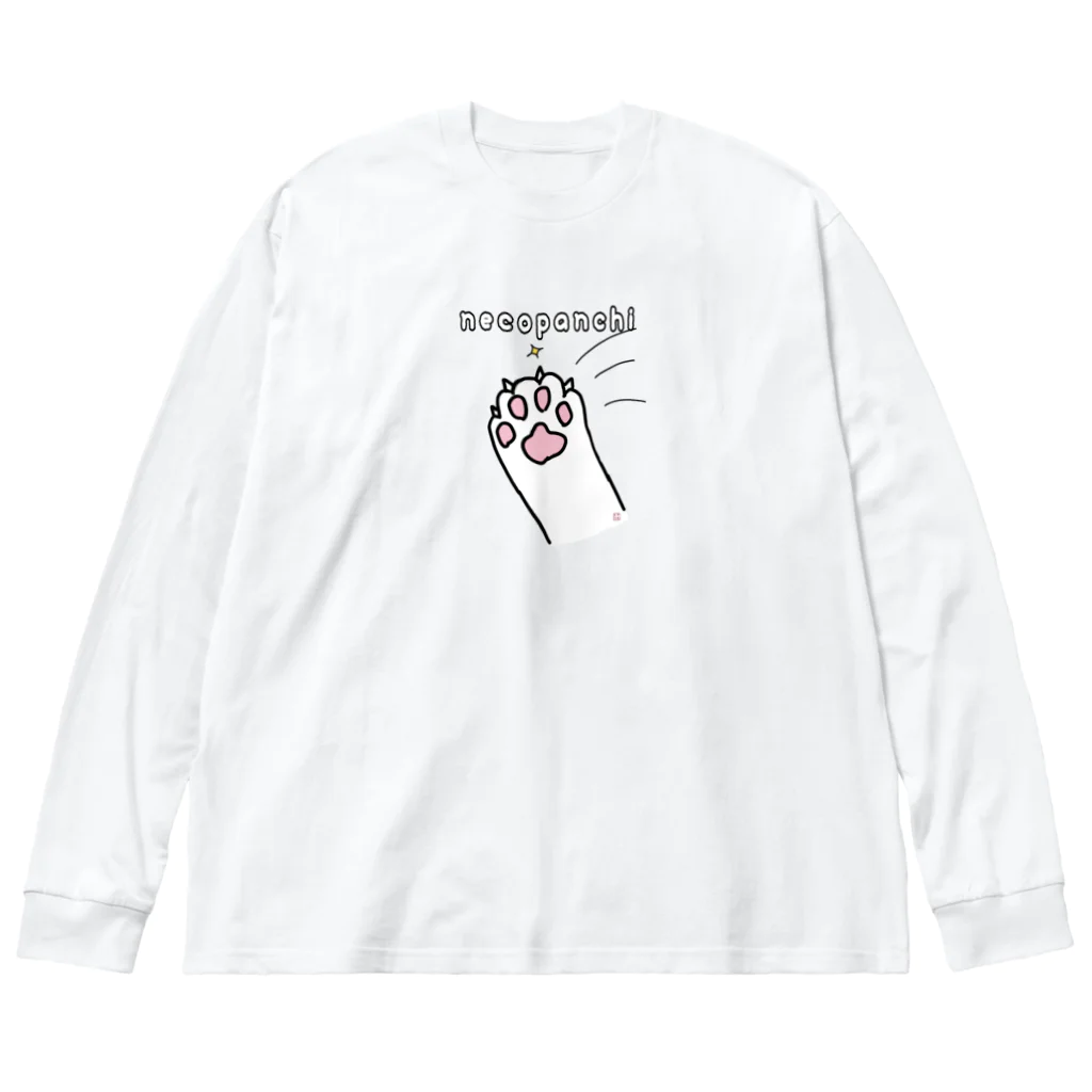 Yamadatinkuのネコパンチ ビッグシルエットロングスリーブTシャツ