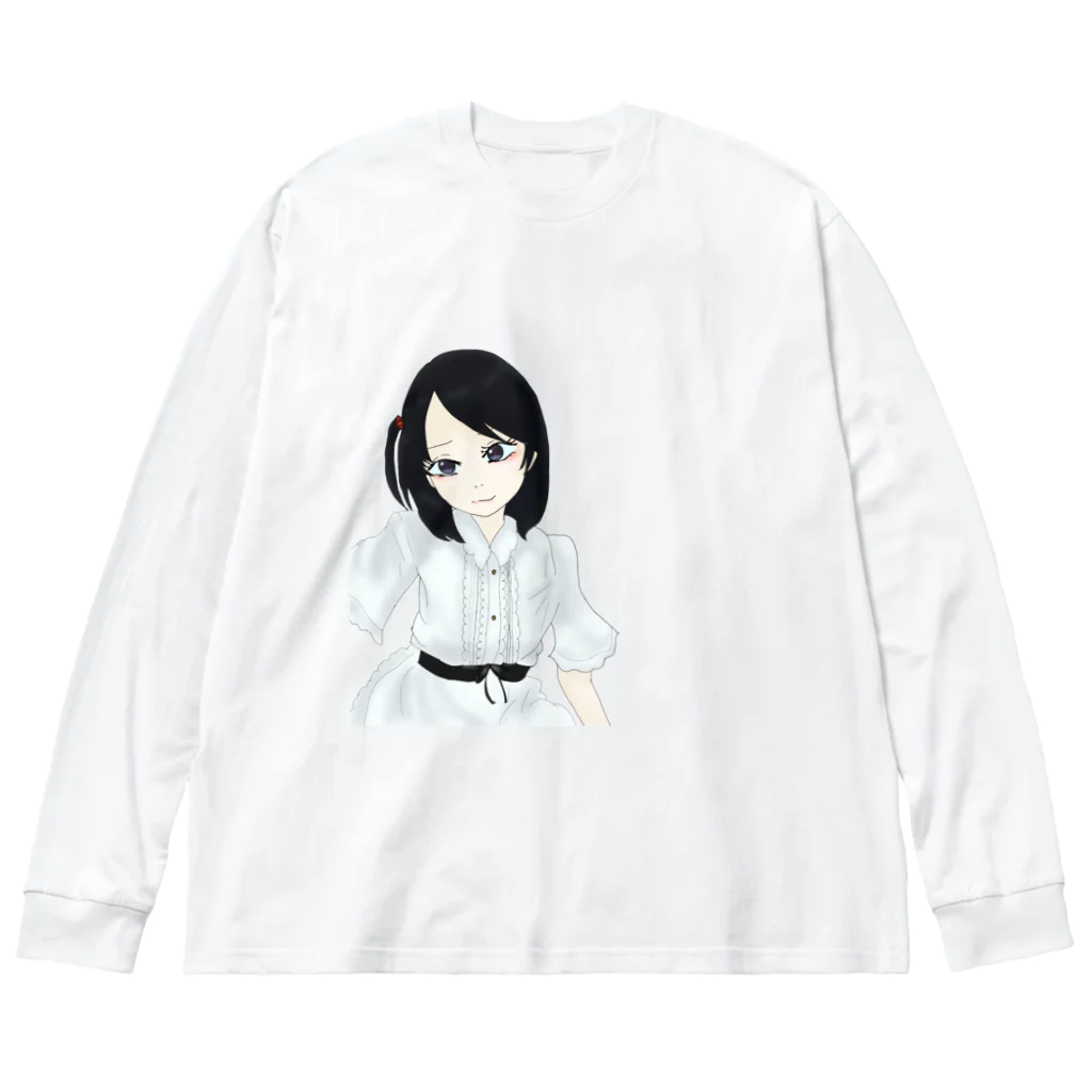 りりのお絵描き屋さんのわるい子ごっこ。 ビッグシルエットロングスリーブTシャツ