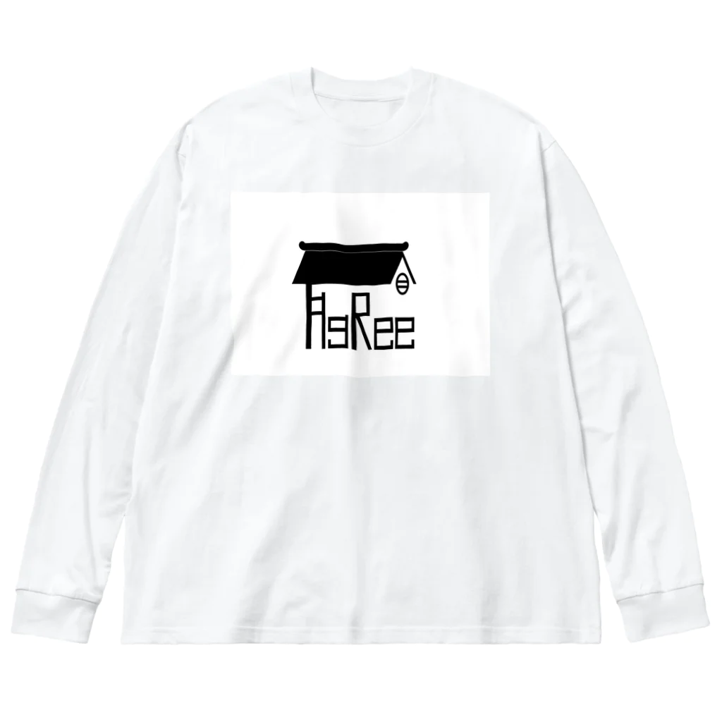 ITAREE(AgRee)の喫茶AgReeオリジナルグッズ ビッグシルエットロングスリーブTシャツ