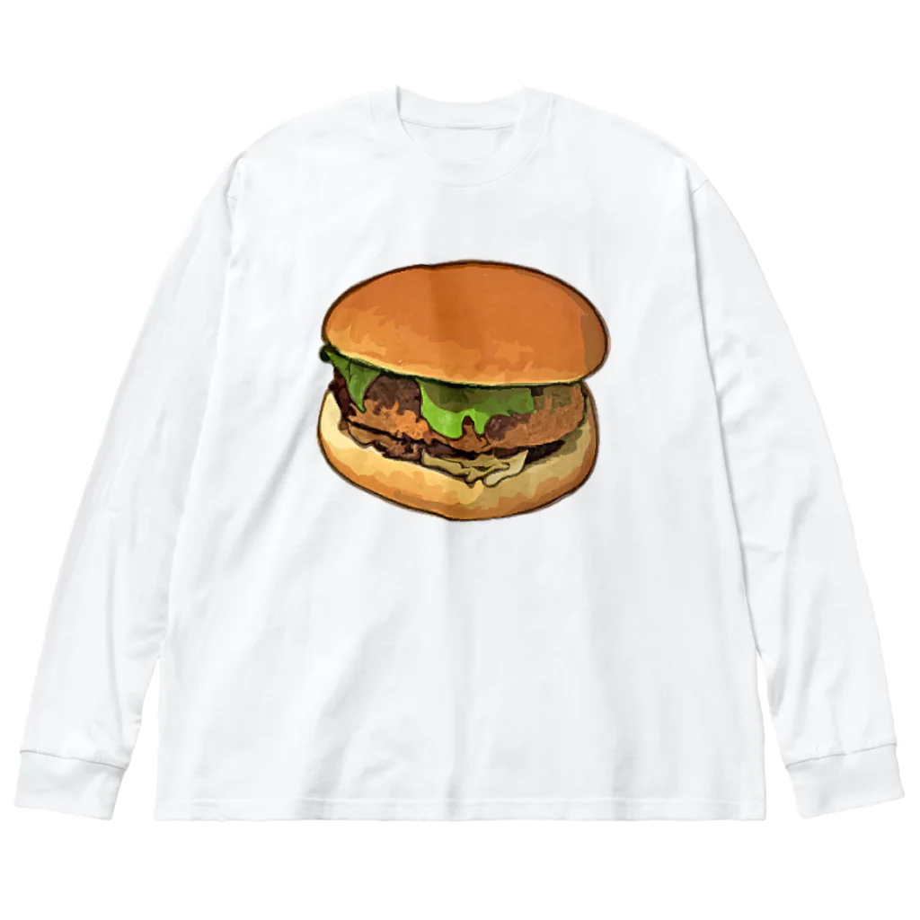 脂身通信Ｚのコロッケバーガー Big Long Sleeve T-Shirt