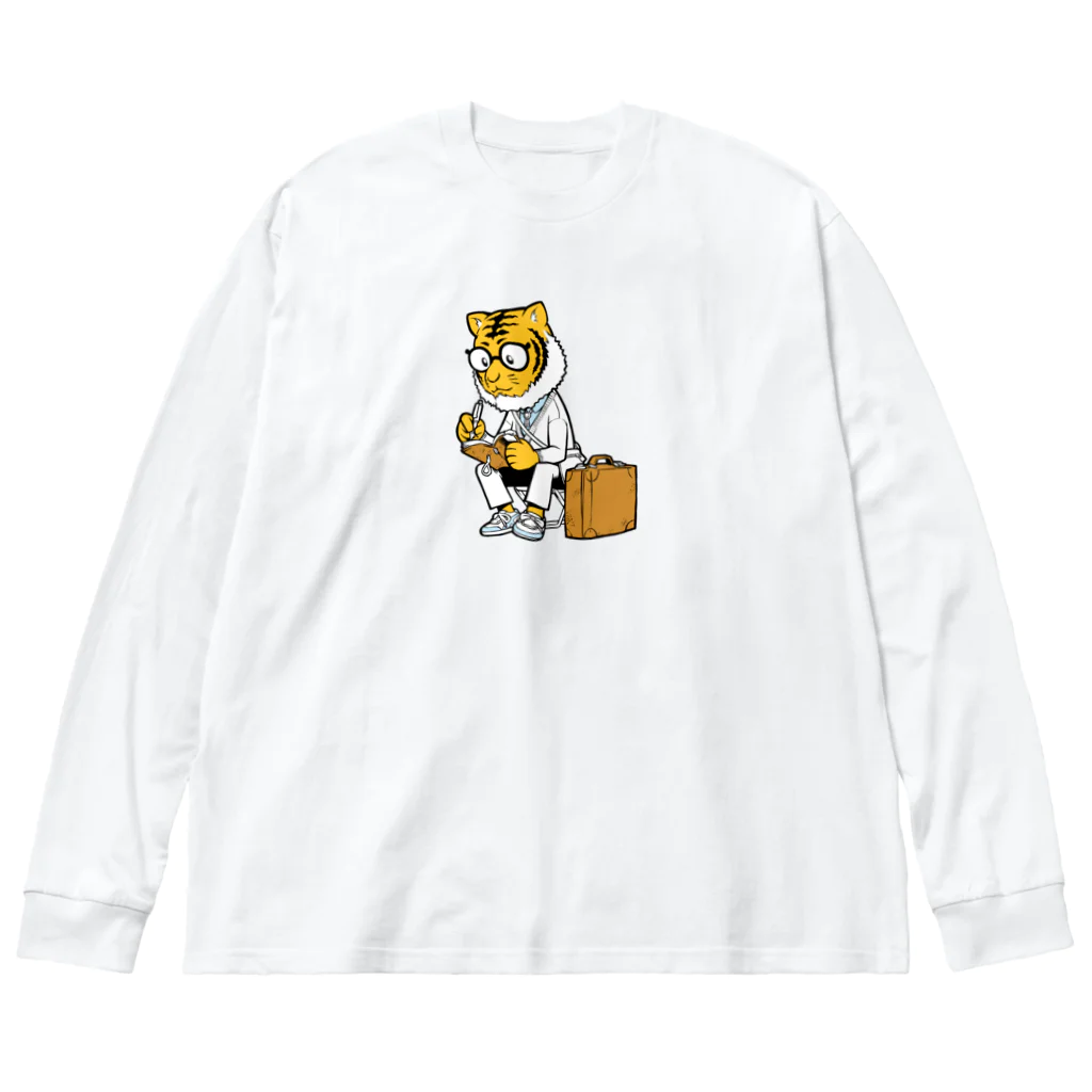 イラストレーター平戸三平のトラのトラベラー Big Long Sleeve T-Shirt