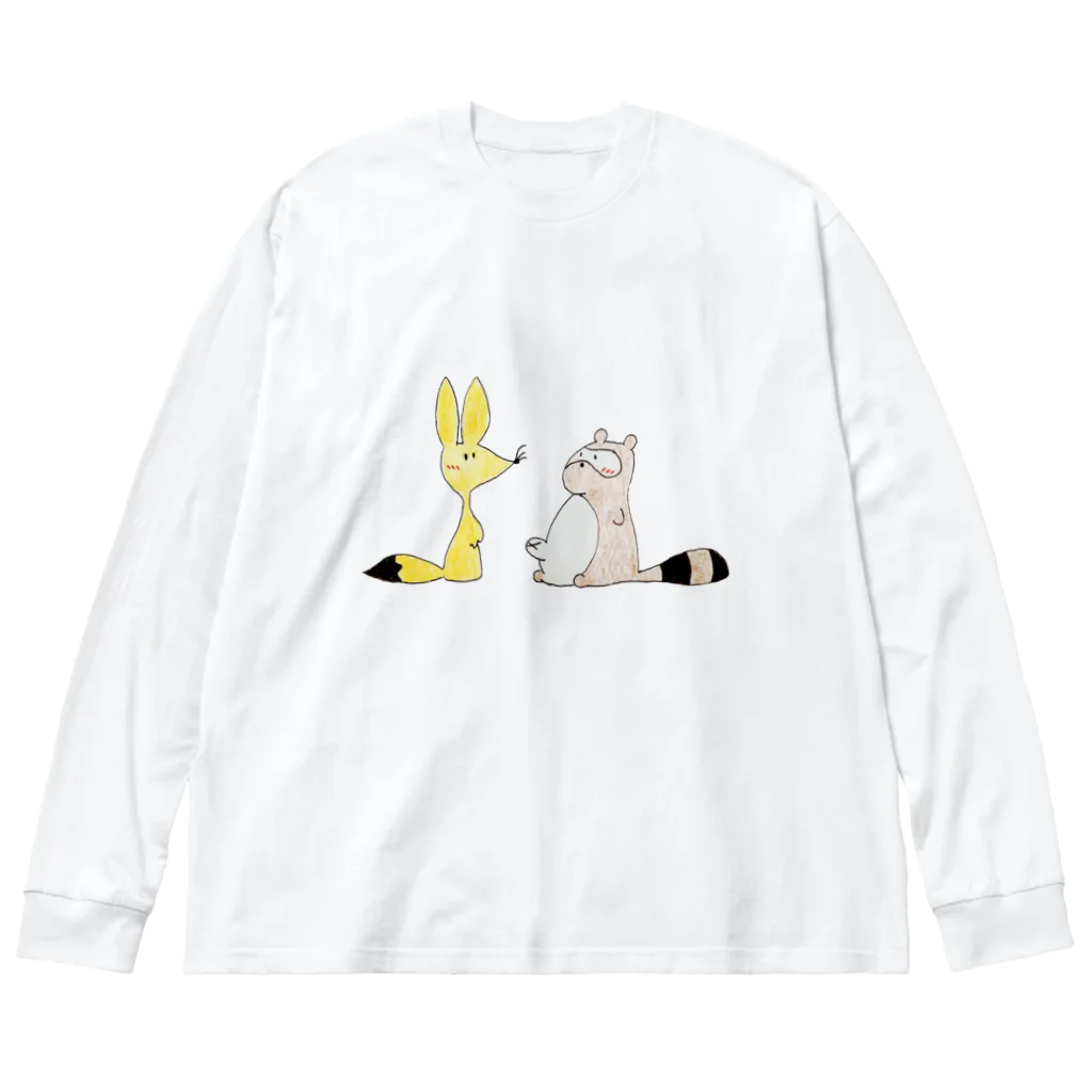 姐の狐狸 ビッグシルエットロングスリーブTシャツ