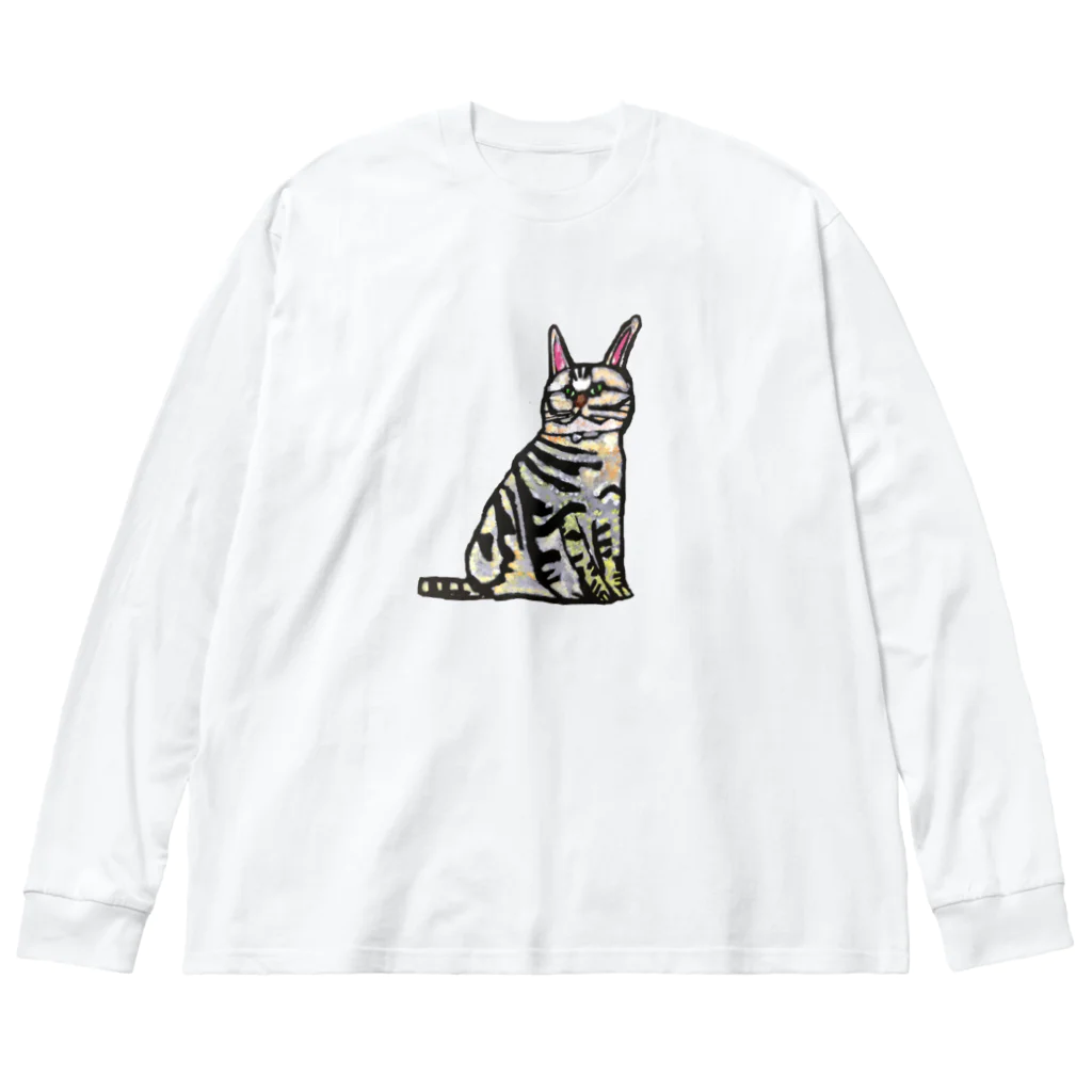 ダイナのおひげのステンシル・ダイナ① Big Long Sleeve T-Shirt