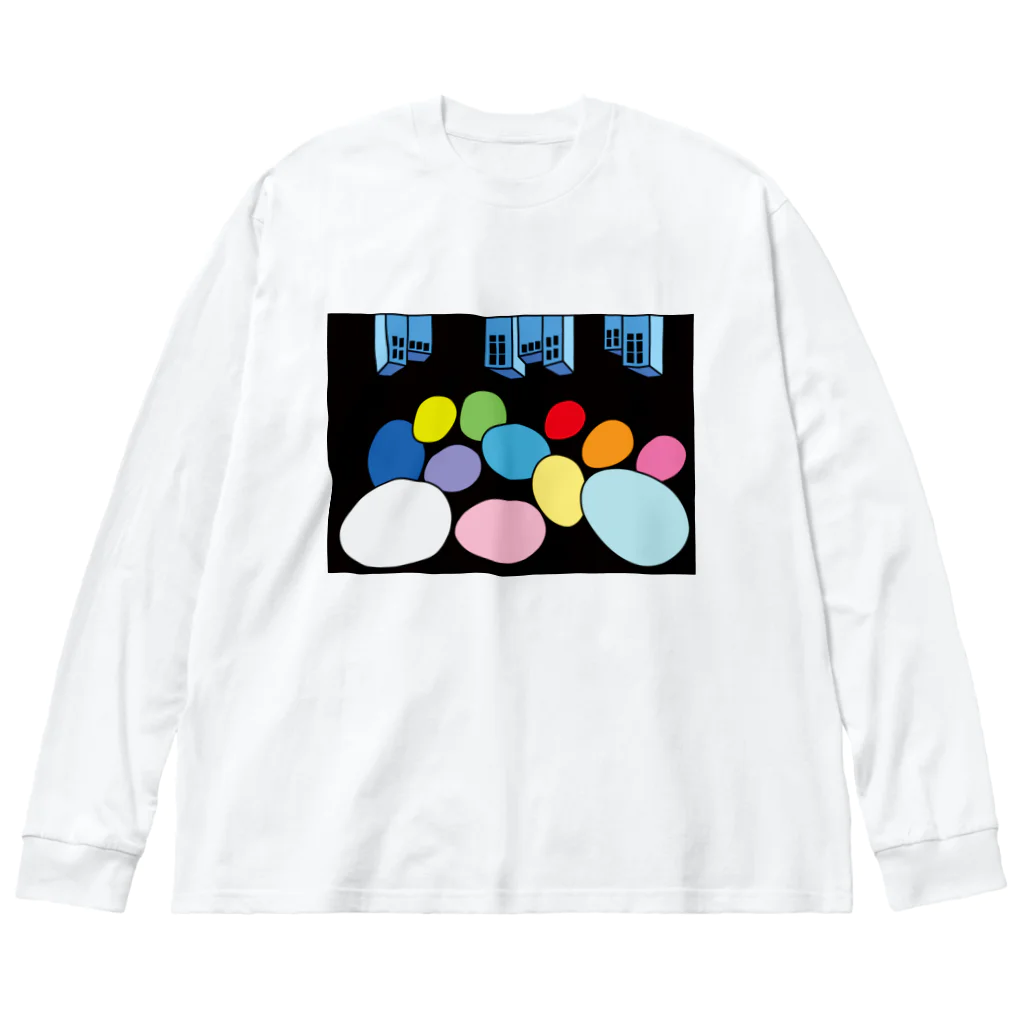 Blupiggの星の行進 Big Long Sleeve T-Shirt