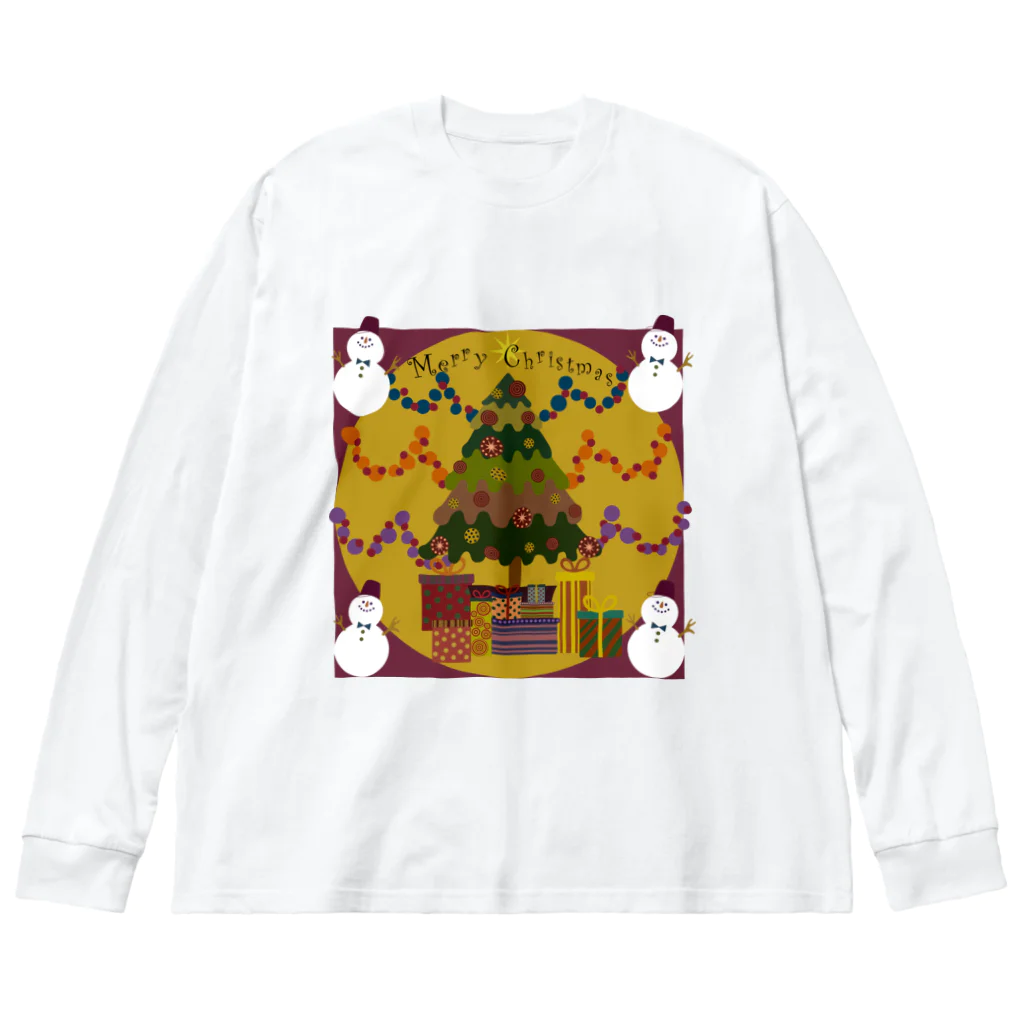 HinaのMerry Christmas ビッグシルエットロングスリーブTシャツ