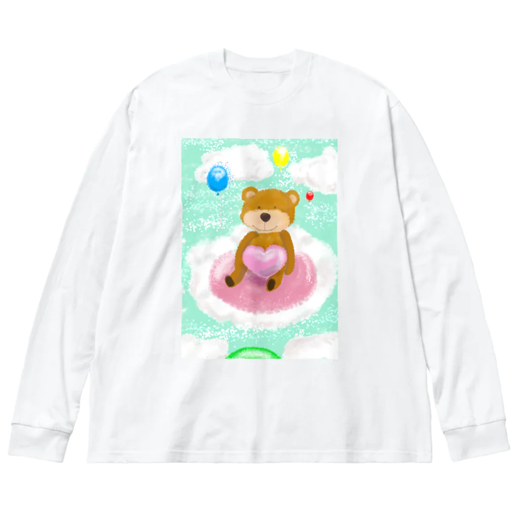 _melon_aki_のおさんぽ　テディベア  Big Long Sleeve T-Shirt