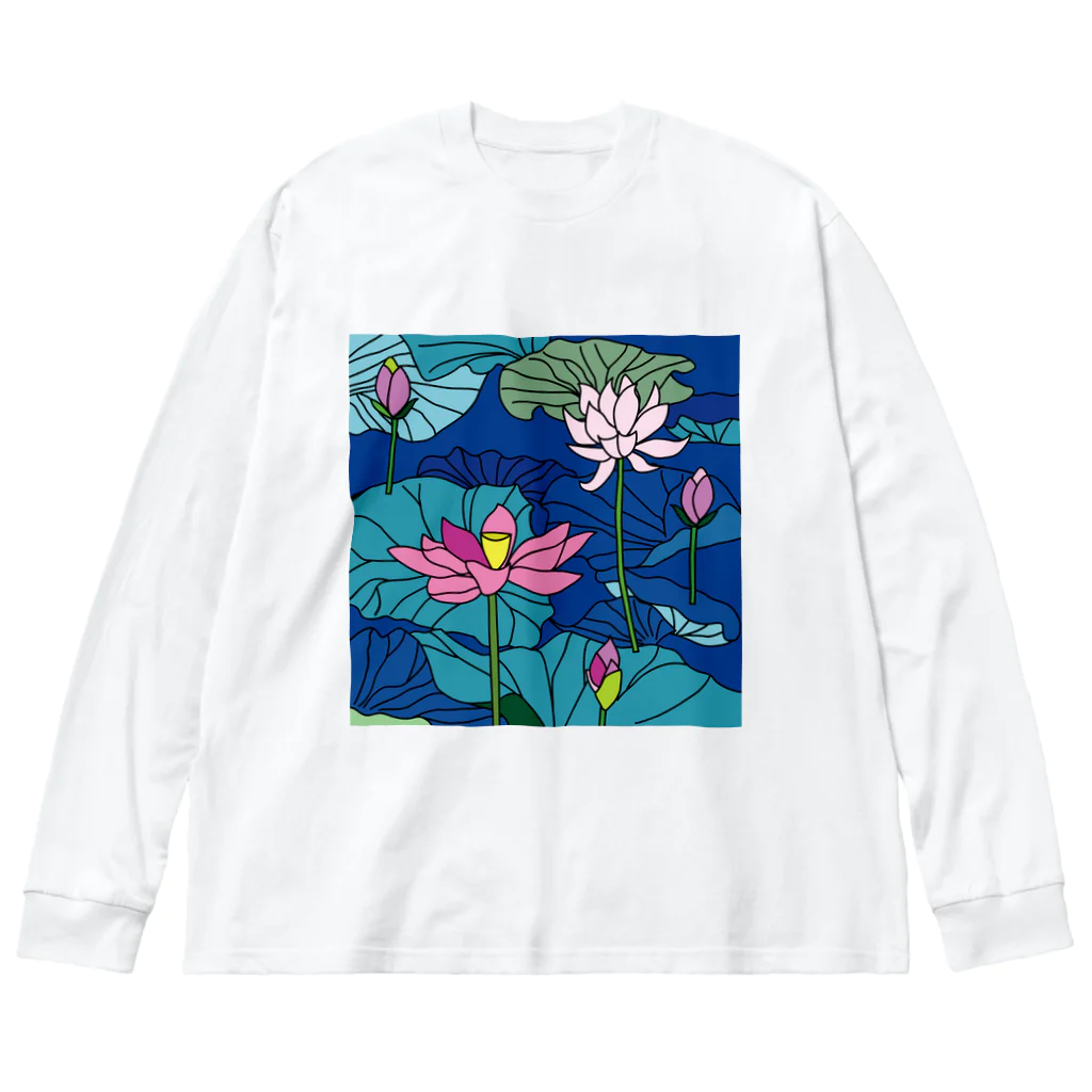 BlupiggのLotus Big Long Sleeve T-Shirt