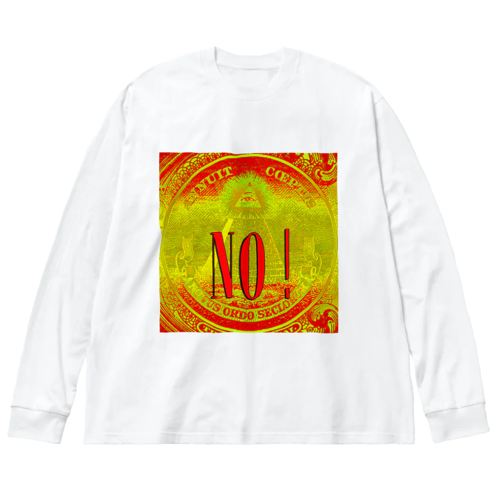 PALA's SHOP　cool、シュール、古風、和風、のNO！ ビッグシルエットロングスリーブTシャツ