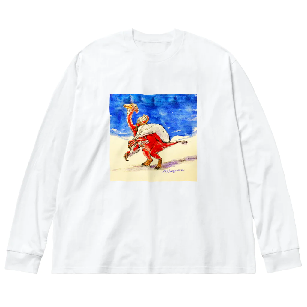 segasworksの恐竜とクリスマス Big Long Sleeve T-Shirt