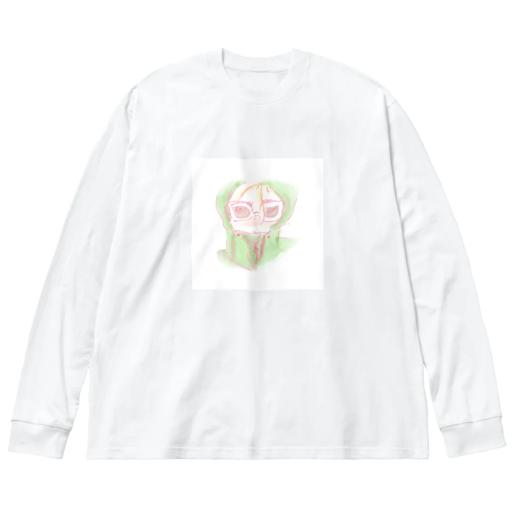 girls girls girlsのhiding girl Big Long Sleeve T-Shirt